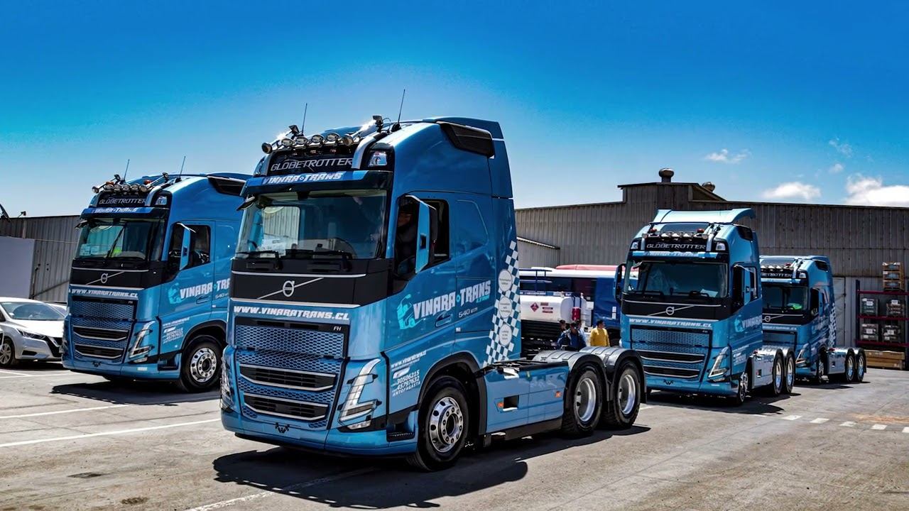 Flota de tractocamiones Volvo FH de Vinara Transportes